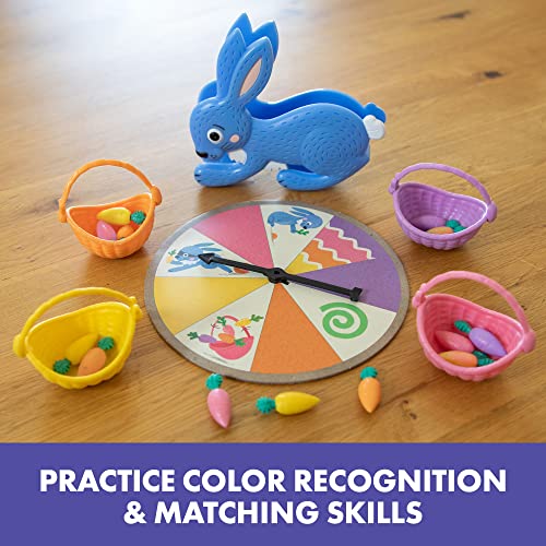 Educational Insights Hoppy Floppy's Happy Hunt - Toddler Board Games Ages 3-5, Early Learning Games for Preschoolers, Fine Motor Skills Toys for Preschool, Color-Matching Board Game