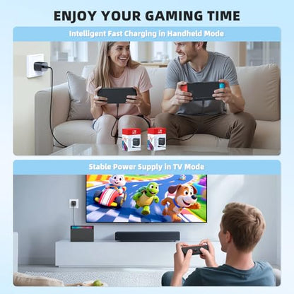 Switch 2 Charger - 60W AC Adapter for Nintendo Switch/OLED/Lite & Steam Deck/OLED, 5FT Charging Cable, Support 4K TV Dock Mode, Power Supply 20V/3A Fast Cord - Original Quality, Xbox 360 Console - size: 5FT