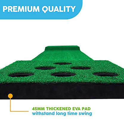 MD Sports Big Sky Putting Green Golf Training Games Pong Style, Perfect for Golf Game Practice - style: 8 Ft. Golf Putting Game