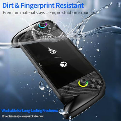 Protective Case with Kickstand for ASUS ROG Xbox Ally X 2025 - Shockproof TPU Cover with Stand, Non - Slip & Anti- Collision Handheld Game Console Accessories (Black) - color: Black
