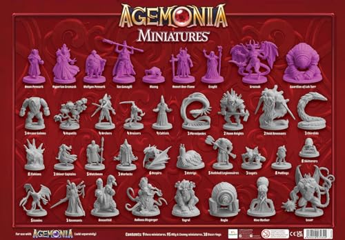 Agemonia: Miniatures Pack - A Board Game Expansion by Lautapelit.fi – 1-4 Players - Board Games for Family – 60-120 Minutes of Gameplay - Games for Family Game Night - for Teens and Adults Ages 14+