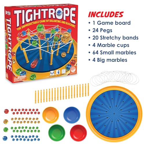 MindWare Tightrope Strategy Board Game, Fun for Classrooms, 2-4 Players, 20 Min Play Time, Ages 6 & Up