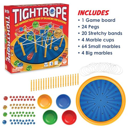 MindWare Tightrope Strategy Board Game, Fun for Classrooms, 2-4 Players, 20 Min Play Time, Ages 6 & Up