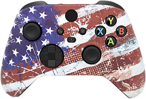 Hand Crafted Custom Controller Compatible with Xbox Series X/S & Xbox One (U.S Flag) - color: U.S Flag
