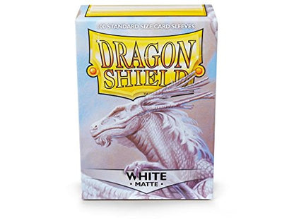 2 Packs Dragon Shield Matte White Standard Size 100 ct Card Sleeves Value Bundle! …