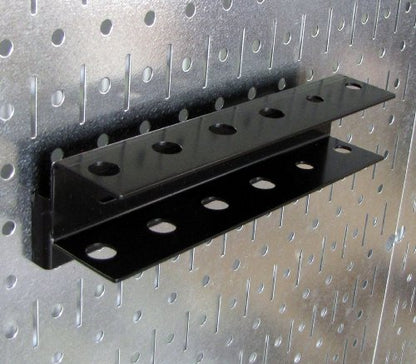 Wall Control Pro-Grade Metal Pegboard Organizer Galvanized Tool Board Panels with Black Accessories