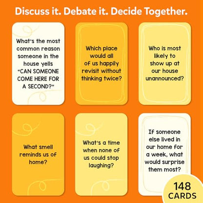 Family Banter Card Game – Fun Conversation Game for Family Game Night | Interactive & Hilarious Card Game with 148 Question Cards, Travel Game for Kids, Teens & Adults, Ages 8, 9, 10 & Up