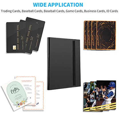 Card Binder, 360 Pockets Upgraded Trading Card Binders, Cards Collection Binder 9 Pocket, Side Loading Yugioh Binder Book Holder for MTG, TCG, Sport, Football, Baseball Collector Cards - Black - color: Black