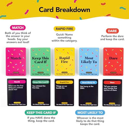 The Ultimate Date Night Game by Relatable, Great for Couples Games and Stay at Home Date Night Ideas, From The Makers of Let's Get Deep Relationship Card Game, Includes 200 Cards & Spinner - style: Ultimate Date Night Game