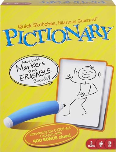 Mattel Games Pictionary Board Game for Ages 8+, 2 Teams - style: Original