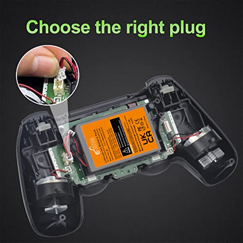 Pickle Power 2 Pack 2000mAh PS4 Controller Battery Replacement for Sony PS4/PS4 Pro/PS4 Slim PlayStation 4 Dualshock 4 Controller CUH-ZCT1E CUH-ZCT1H CUH-ZCT1U CUH-ZCT2 CUH-ZCT2U