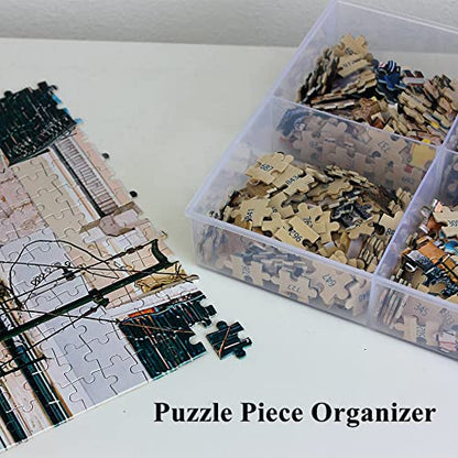 2 Pack Fixed 6 Grids Clear Plastic Organizer Sorting Tray with Large Compartment, Transparent Storage Divider Box Container Case for Hardware, Craft, Sewing Kit, Office Supplies, Small Parts - size: Fixed 6 Grids