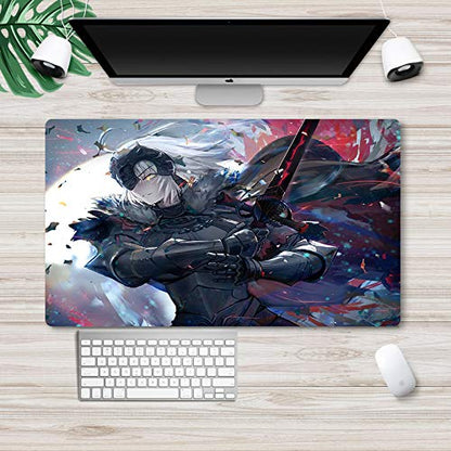 Fate Stay Night Mouse pad Anime Large Desk pad Computer Keyboard pad Saber Alter Fate Grand Order Gaming Mouse pad Desk Game mat(403)