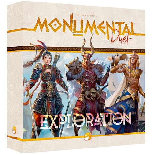 Funforge: Monumental Duel - Exploration - Civilization Deck-Building Board Game, Strategy Game, Combine Or Standalone, Ages 10+, 2 Players, 60-90 Min - style: Exploration