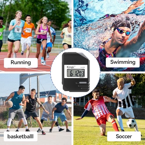 2 Pack Digital Stopwatch Timer with Large Display,Lap Split Mode, Waterproof Handheld Timer for Coaches, Teachers, Kids, Running, Swimming, Training(Black-2 Pack) - style: style1-2pack/Black