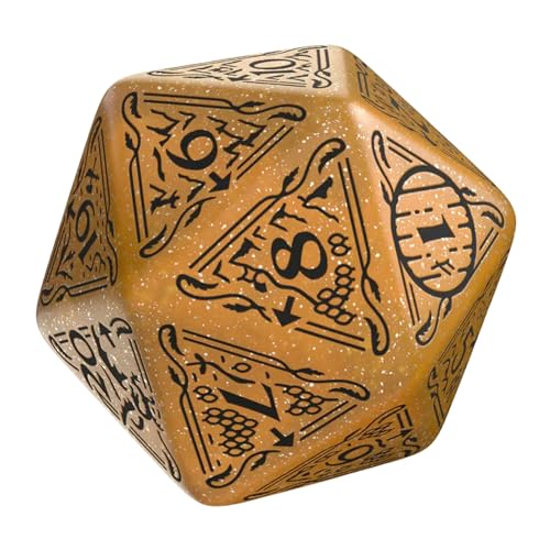 The Hobbit Jumbo Spindown D20 Solaris Die by Q-Workshop | Large Middle-Earth Inspired Life Counter, Premium Engraved Map Design | Easy-Read Numbers | Durable Gaming Dice for TCGs, RPGs & Tabletop Play | Large Middle-Earth Inspired Life Counter, Premium En