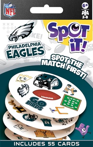 MasterPieces Game Day - NFL Philadelphia Eagles Spot It Game For Kids, Adults, and Family - style: Philadelphia Eagles