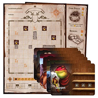 Cartographers: Map Pack 6, Hornhelm | Expansion for The Award-Winning Game of Map Drawing | Strategy Flip and Write Fantasy Board Game | Family Game for 1-75 Players - style: Pack 6