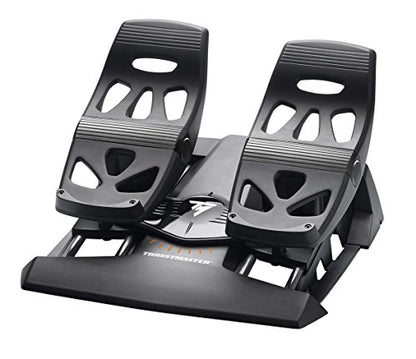 THRUSTMASTER T.Flight HOTAS 4 (Compatible with PS5, PS4 and PC) & TFRP Rudder Pedals for Flight Simulators