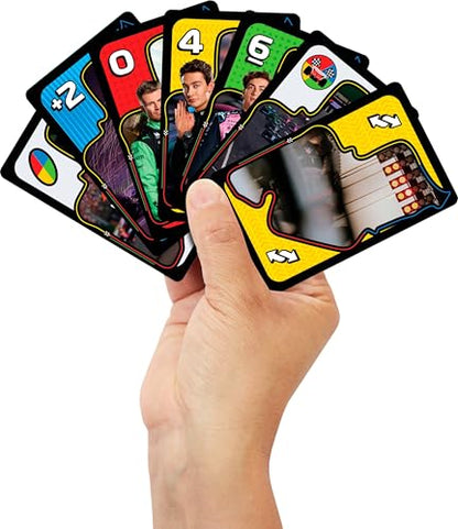 Mattel Games UNO F1 Card Game for Kids, Families, Travel & Camping, Deck Features Images from the World of Formula 1 Racing - style: UNO F1