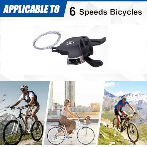 WEEROCK Bike Shifter Lever 6 Speeds Right Thumb Gear Shift Lever for Mountain Bicycle - color: Right 6 Speed