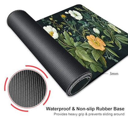 Large Mouse Pad, Desk Mat Computer Keyboard Pad Non-Slip Rubber Base Waterproof with Stitched Edges for Laptop Gaming, Office & Home 31.5 x 11.8 Inch (XL-15) - color: Xl-15