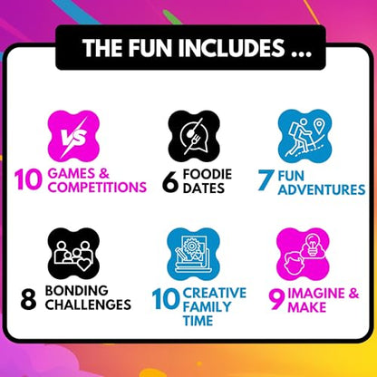 50 Family Activities - Adventure Scratch Off Cards for Family Nights - Fun Conversation Cards - Gift for Families - Game Night Gift Basket Idea for Kids and Adults - Unique for Christmas and Birthdays