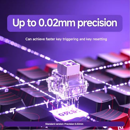 Shaking Tank x Aula WIN60 HE-60%Mechanical Gaming Keyboard Wired,Magnetic Switch Hot Swappable,8000Hz Polling Rate,Adjustable Actuation Rapid Trigger Mode,RGB Small Keyboard 60 Percent Compact for PC