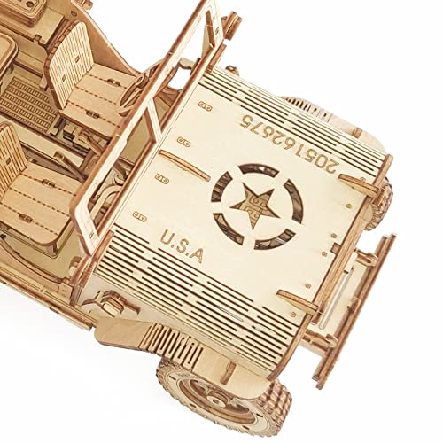 3D Wooden Puzzle - Wood Crafts Mechanical Off-Road Vehicle Building Model Kits - Wooden STEM DIY Brain Teaser Puzzle - Off-Road Vehicle 3D Puzzle Birthday Gifts Christmas - style: Off-Road Vehicle