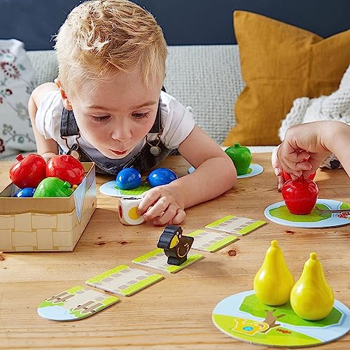 HABA My Very First Games - First Orchard Toddler Game - My First Orchard Game, Cooperative Toddler Board Games for 2 Year Olds - Made in Germany | This cooperative learning game is perfect for preschool, family game night, toddler activities, and educatio