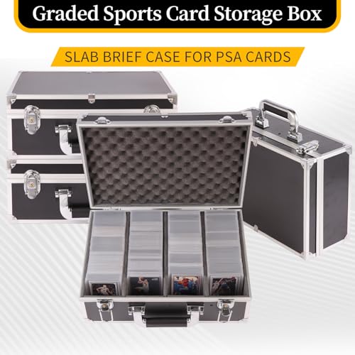 Toploaders Storage Box fits 3" x 4" 35pt Rigid Card, Trading Cards, Sports Cards，Graded Card ， (Holds 500+ Toploaders) (Black)