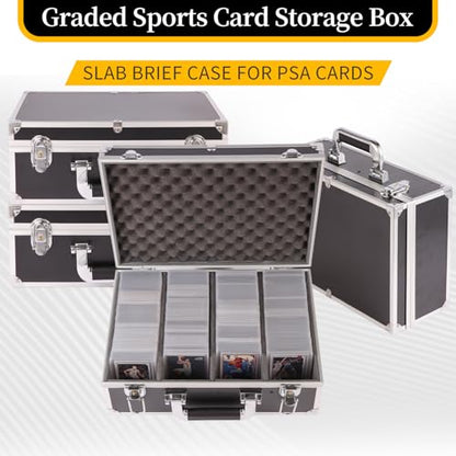 Toploaders Storage Box fits 3" x 4" 35pt Rigid Card, Trading Cards, Sports Cards，Graded Card ， (Holds 500+ Toploaders) (Black)