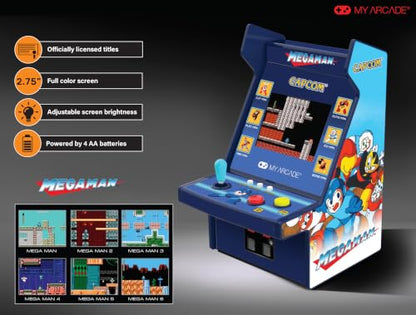 My Arcade Mega Man Micro Player Pro: Mega Man, Retro Gaming, Titles 1 Through 6, Arcade Classics - style: Mega Man
