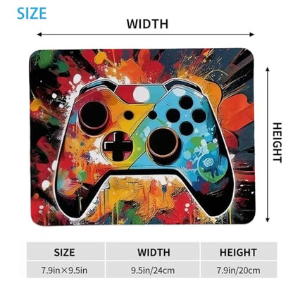 hold fizz Gaming Mouse Pad, Small Cool Gamer Mouse Pad, Gaming Boys Mousepad Accessories for Desk, Laptop, Office, Computer, 9.5x7.9 Inch - color: gamepad