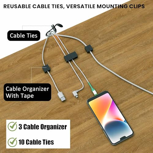UNITEDPOWER Cable Management Tray, 2-Pack Metal Power Strip Holder for Under Desk Wire Cord Organizer, Office/Home，Black
