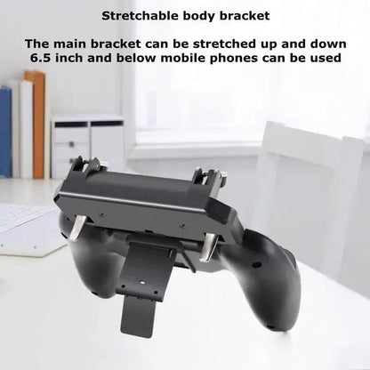 W10 New Mobile Phone Gaming Accessories Game Controller for PUBG Aim Shooting Gamepad Joystick Trigger Button for iPhone Android