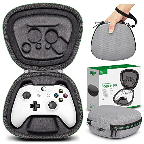 sisma Travel Case Compatible with Official Xbox Wireless Controller, Game Controller Holder Hard Shell Protective Cover Storage Case Home Safekeeping Carrying Bag, Grey - color: Grey