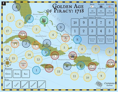 Golden Age of Piracy: 1718 Board Game