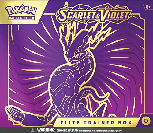 Pokémon TCG: Scarlet and Violet Elite Trainer Box - Miraidon Purple (1 Full Art Promo Card, 9 Boosters and Premium Accessories) - color: Miraidon Purple