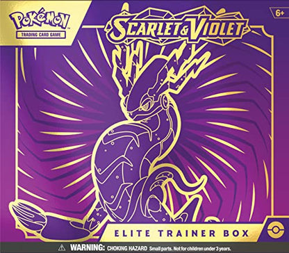 Pokémon TCG: Scarlet and Violet Elite Trainer Box - Miraidon Purple (1 Full Art Promo Card, 9 Boosters and Premium Accessories) - color: Miraidon Purple