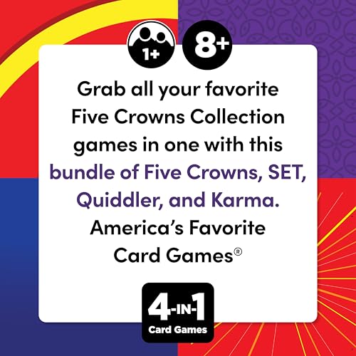 Five Crowns 4 Pack Bundle Card Games for Kids - style: 4 Pack Bundle