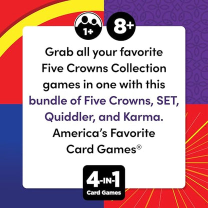 Five Crowns 4 Pack Bundle Card Games for Kids - style: 4 Pack Bundle