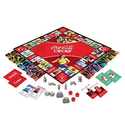 MasterPieces Opoly Board Games - Coca-Cola Opoly - Officially Licensed Board Games for Adults & Families - color: Team Color