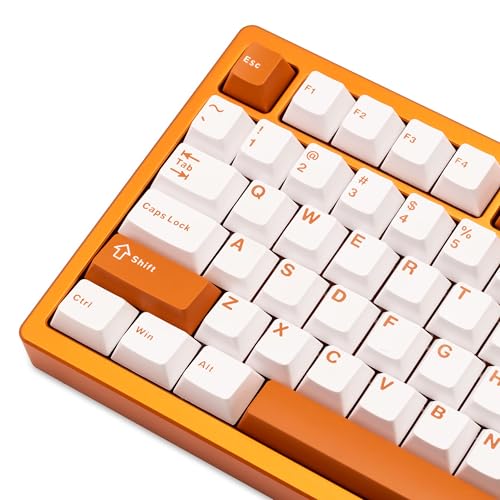 KEEBMONKEY WOBKEY Rainy 75 Aluminum HMX/JWK Switches Mechanical Keyboard with Superior Acoustics, Wired, BT, 2.4G Wireless Connectivity (Pro Orange(Stainless Steel Weight)) - style: Pro Orange(Stainless Steel Weight)