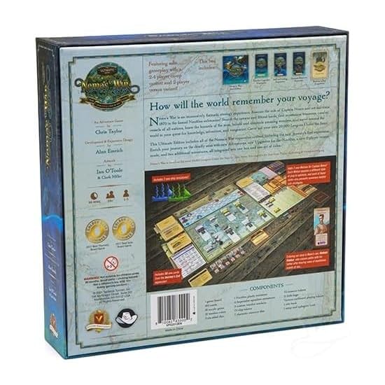 Nemo's War Ultimate Edition Nautical Strategy Board Game | Nemo's War Ultimate Edition; solo & cooperative nautical strategy game; includes all expansions; ages 14+