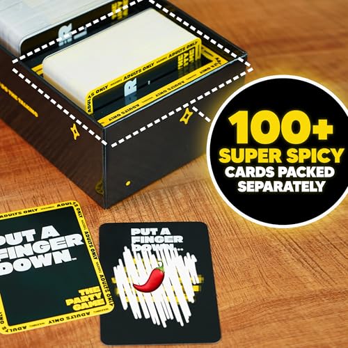 Put A Finger Down Party Card Game for Groups and Game Night | Party gameplay, Conversation starter, Group activity, Quick setup, Ages 14+, Social game night