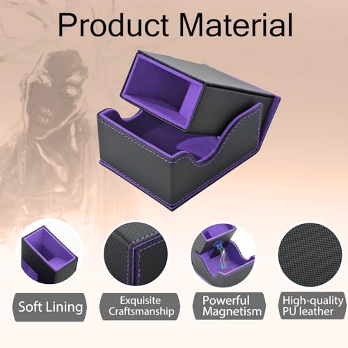Dice Tower and Tray,Foldable Portable Dice Rolling Tower,Dice Roller Accessory for Dungeons and Dragons,Classic Board Games,RPG Games,and Tabletop Games Black/Violet - color: Black/Violet