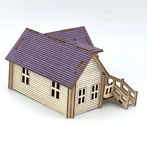 3D Puzzles for Adults, Log Cabin DIY Wooden House Model Kits for Adults to Build, Country Cottage Building Model, 3D Jigsaw Brain Teaser Puzzle, Dollhouse (GFFD)