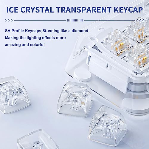 Attack Shark OSU Keypad,6-Key One Handed Keypad,Mini Mechanica RGB keypad for macros and Rhythm Games,Hot swappable Switch,3 Modes 2.4GHz Wireless/USB-C/Bluetooth,Support NKRO for iOS,Windows.