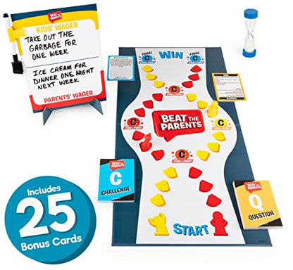 Beat The Parents Classic Family Trivia Game, Kids Vs Parents, with 25 Bonus Cards for Ages 6 and up (Amazon Exclusive) - color: Beat the Parents W/ 25 Bonus Cards - Amazon Exclusive
